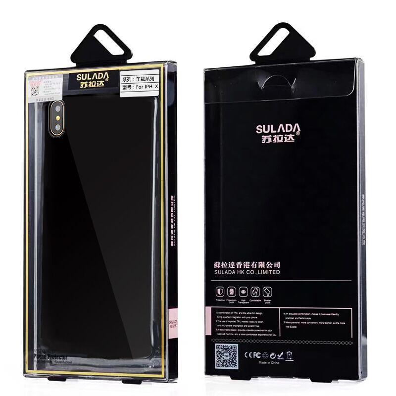 Apple iPhone X - Sulada Slim Magnetic TPU Case - Black