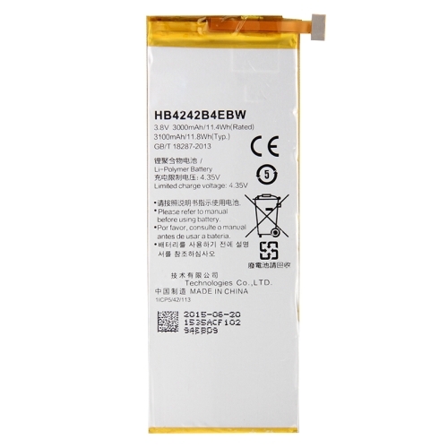 Huawei Honor 6 Battery HB4242B4EBW - 3000 mAh 