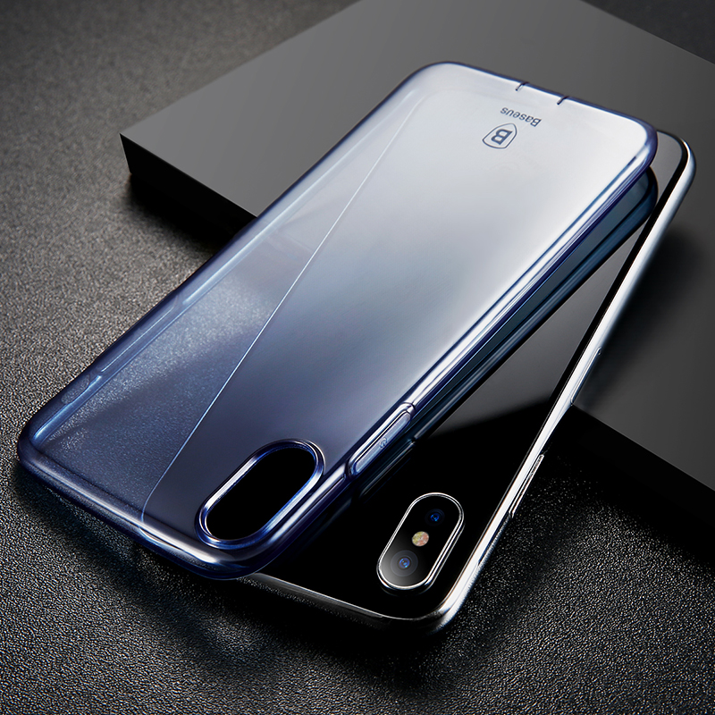 Baseus Apple iPhone X TPU Case Slim Series - Clear Blue