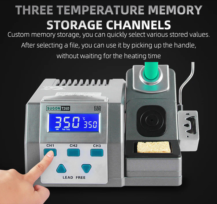 Sugon T26D Precision Soldering Station - 220V  - Suitable For JBC Soldering Tips