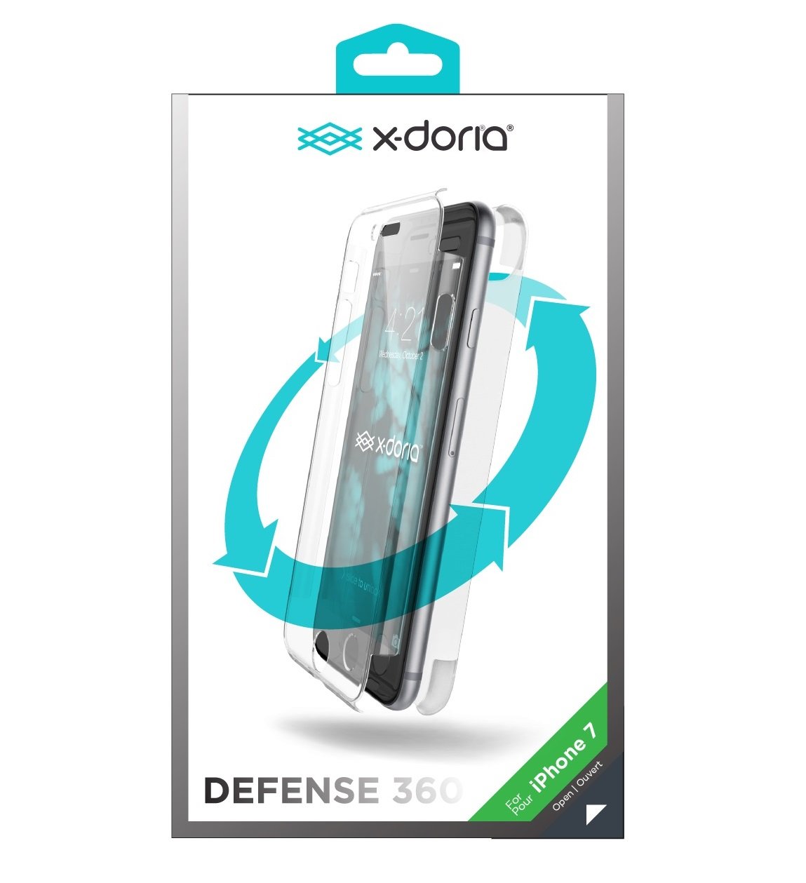X-doria Apple iPhone 7/iPhone 8 Hard Case Defense 360Â° - 3X170651A | 6950941449502 Clear