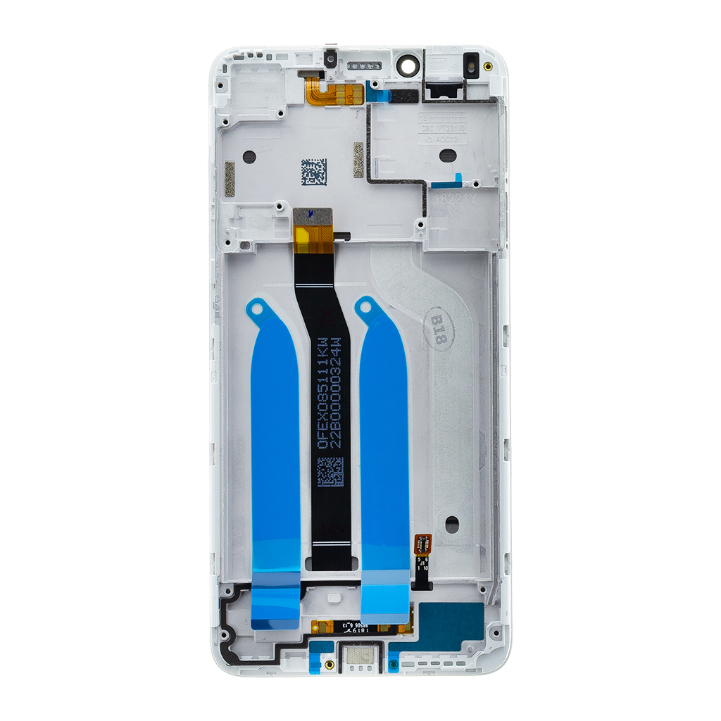 Xiaomi Redmi 6 (M1804C3DG)/Redmi 6A (M1804C3CG) LCD Display + Touchscreen + Frame - 560410028033 - White