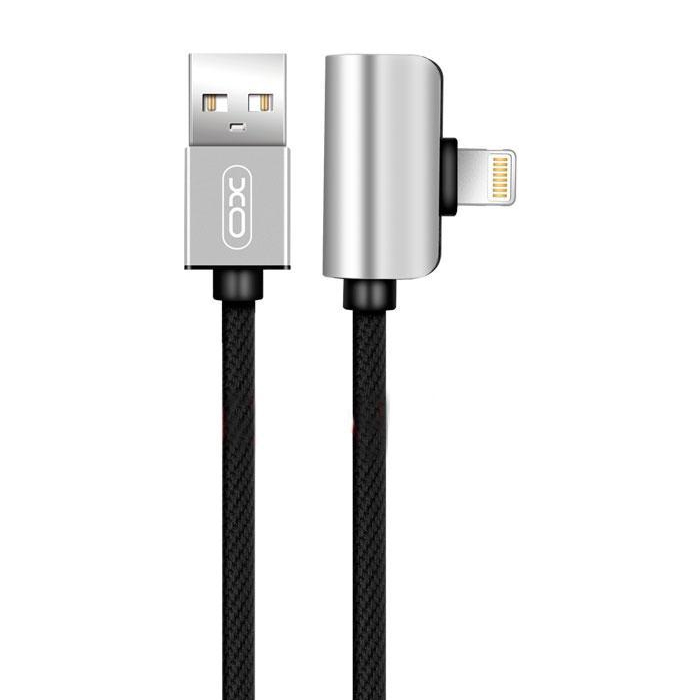 XO 2 in 1 Lightning Charge & Sync USB Cable with Soundsplit adapter - NB46 - Silver