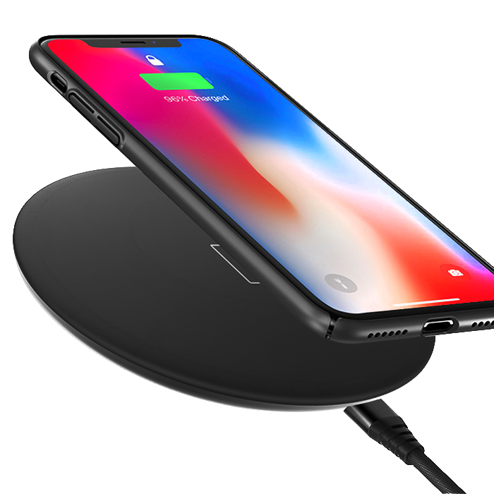 XO Mini Qi Wireless Fast Charger - WX012 - Black