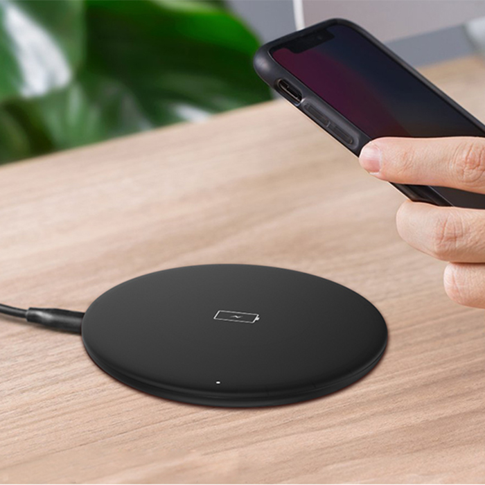 XO Mini Qi Wireless Fast Charger - WX012 - Black