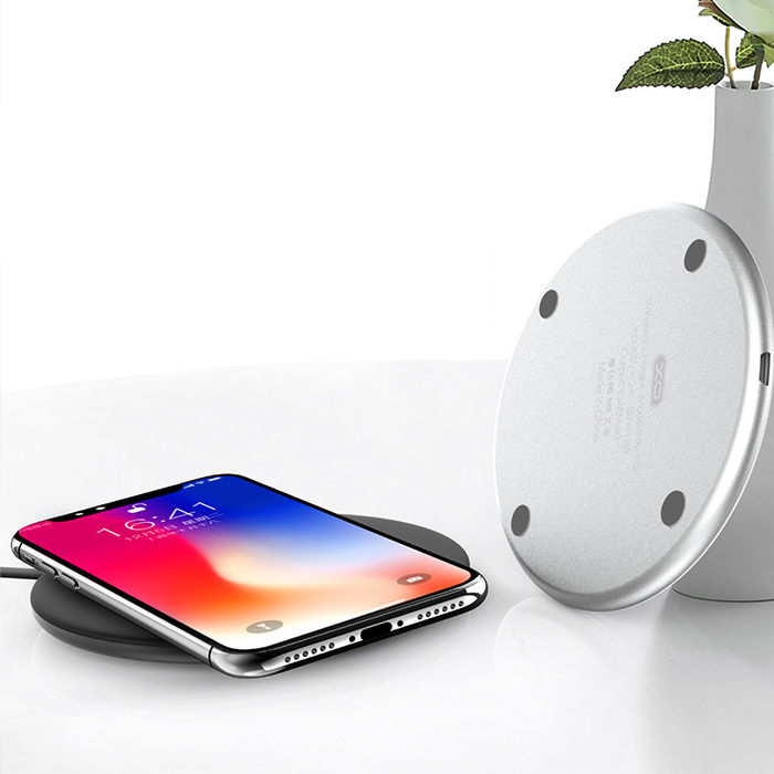 XO Mini Qi Wireless Fast Charger - WX012 - White