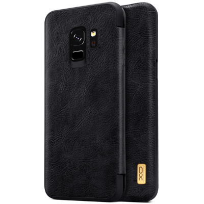 XO Samsung G965F Galaxy S9 Plus - Business Leather Flip Cover - Brown