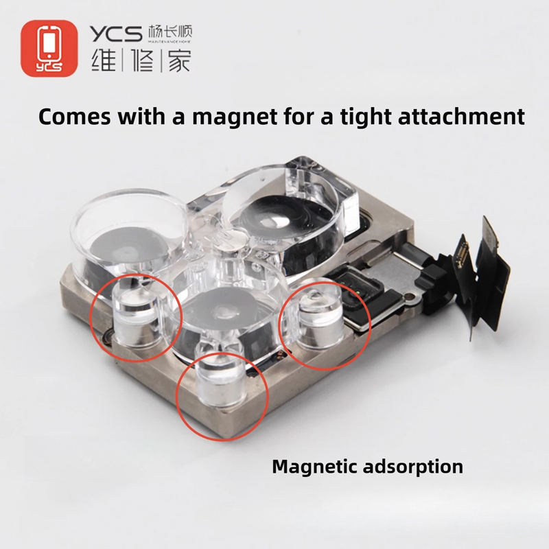 YCS 4-in-1 Back Camera Magnetic Dust Cover Set for iPhone 11-17 - MY-JGZ