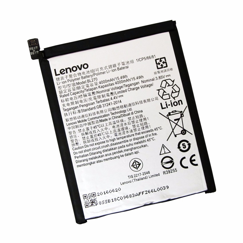 Motorola Moto G6 Play (XT1922)/Moto E5 (XT1944) Battery /Lenovo K6 Note Battery 4000 mAh - BL270 